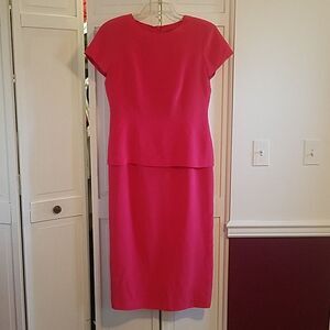 Positive Attitude Fuchsia Pink Silk Dress